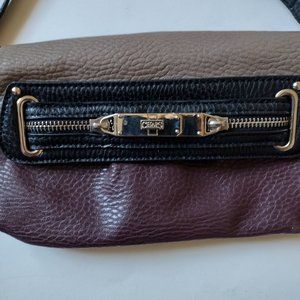 Ralph Lauren Chaps Crossbody Wristlet Tri-color Purse Small